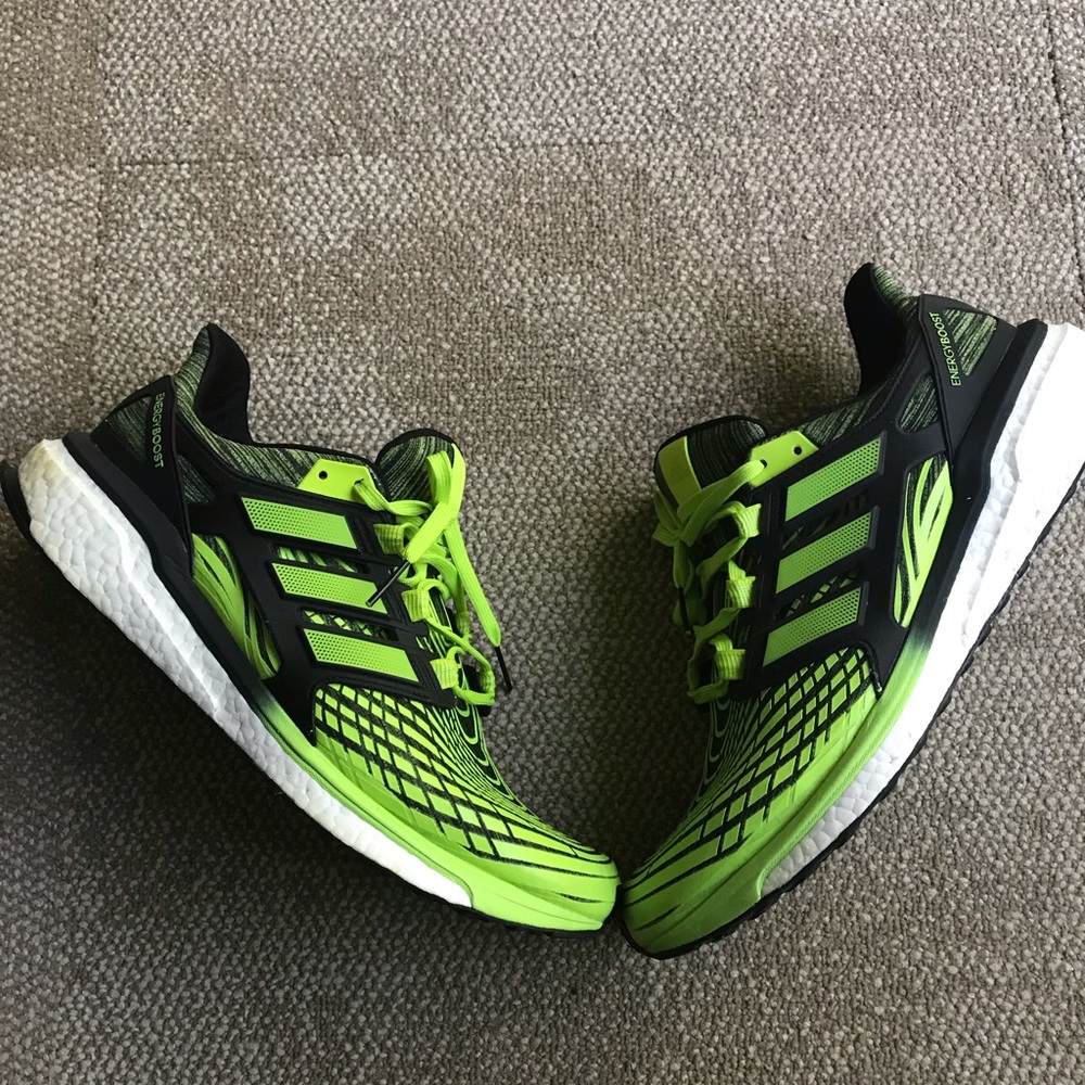 ADIDAS ENERGY BOOST GREEN FLUOR